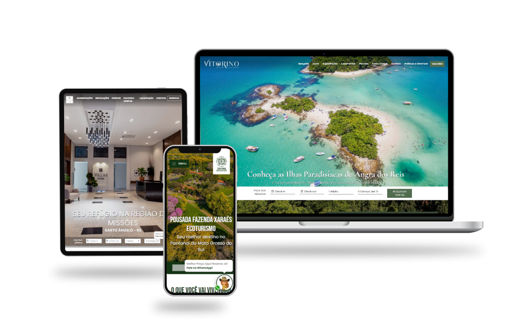 web site conversão hotelaria
